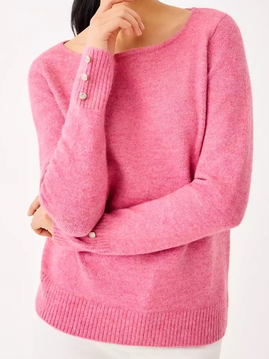 Lilly Pulitzer Sweaters - NWT Lilly Pulitzer Lola Sequin Sweater in Confetti Pink Metallic